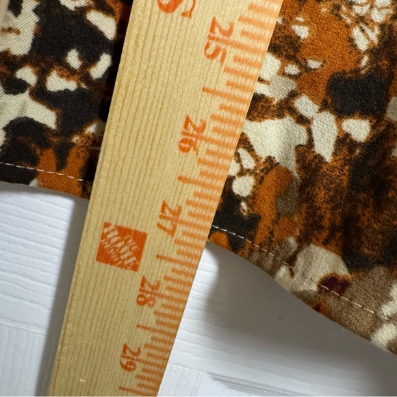 Christopher & Banks A-Line Skirt - Beige and Rust Abstract - Picture 4 of 4